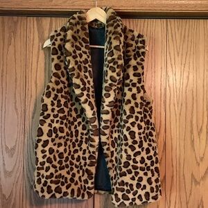 Cheetah print, soft vest